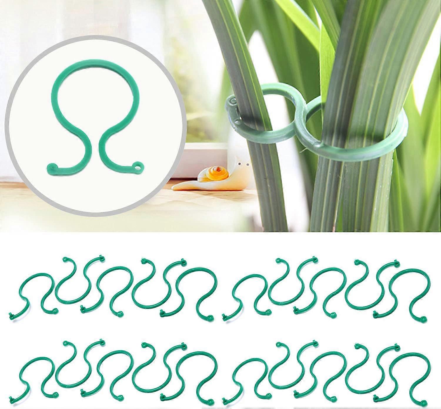 100st Trädgårdsklämmor Växtstödsklämmor