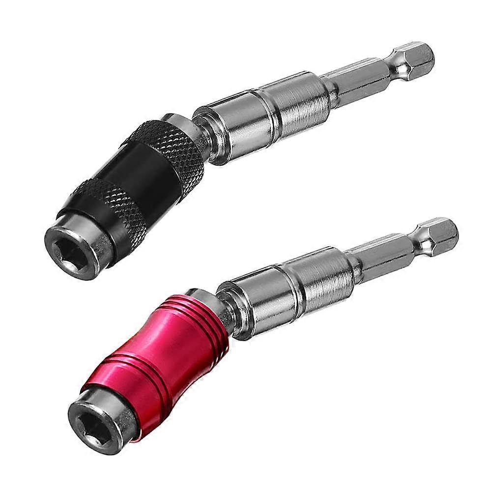 2 Pack Magnetic Screw Bits Quick Change Locking Adjustable Screw Driver Bits For Drills 1/4 Inch Drill Extensions