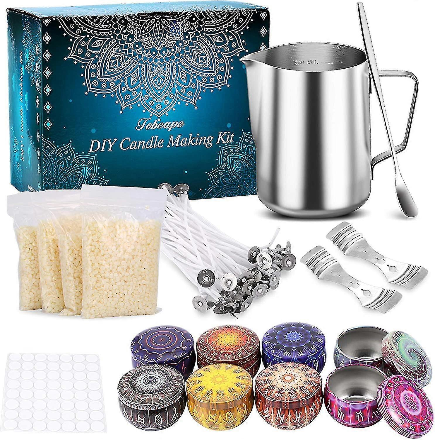 Candle Making Kit, Diy Candle Craft Tools with candle jars