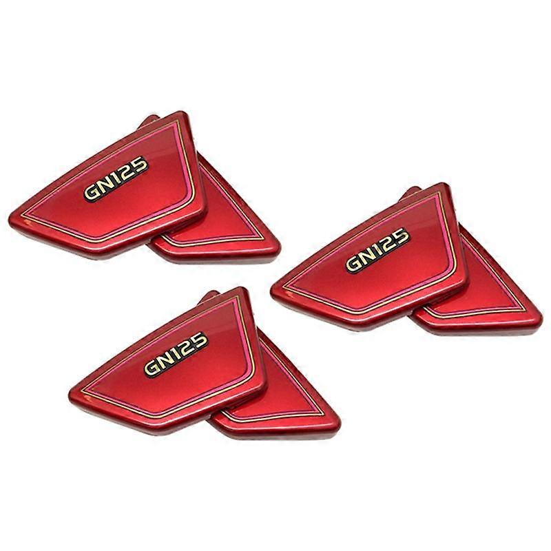 6X Red Motorcycle Battery Side Cover Frame Side Covers Panels for GN125 GN 125
