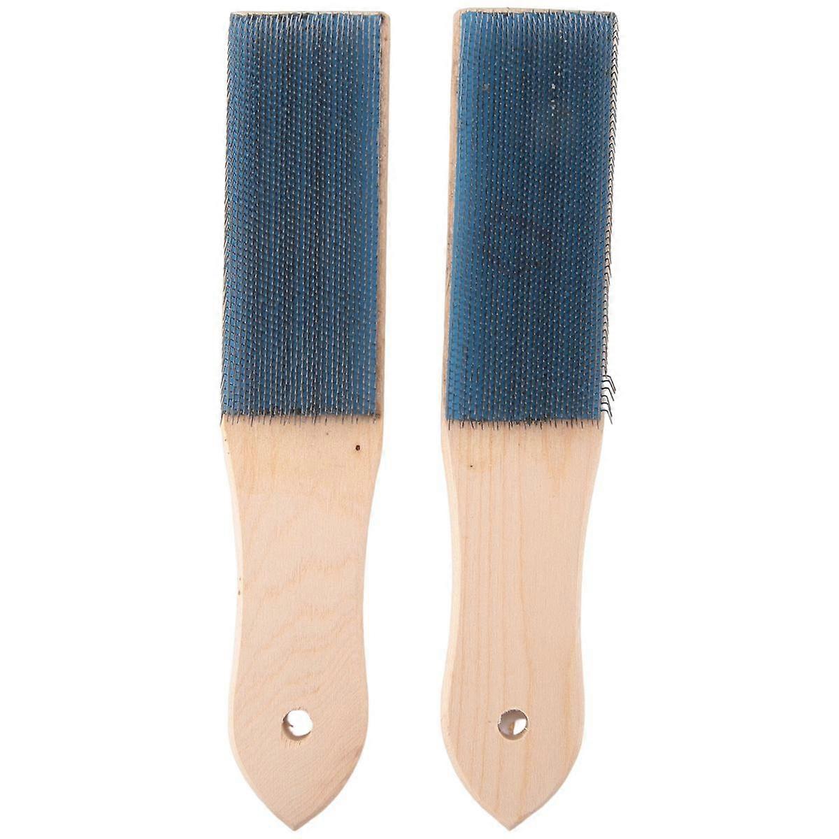 File Card Brush Steel Card File Brush Cleaner Remove Chip Metal Bits Cleaning 8.26 Inch Length, 2 P