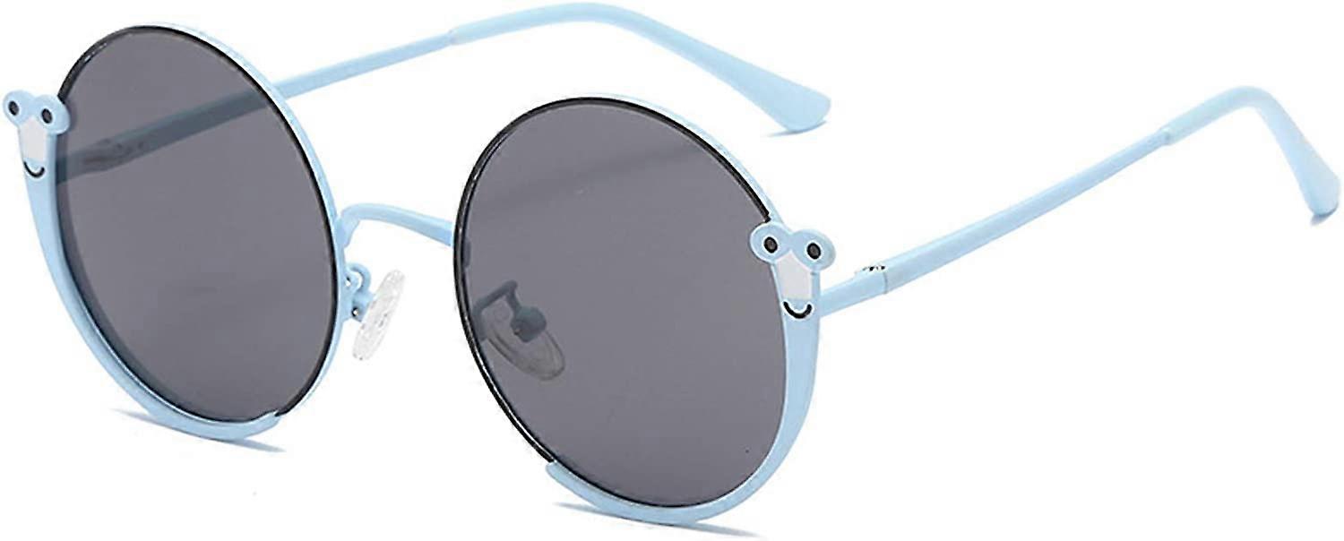 Solglasögon Barn Solglasögon Mode Solglasögon UV400 Skydd Metall Snigel Glasögon Barn för flickor Pojkar 5-16 år