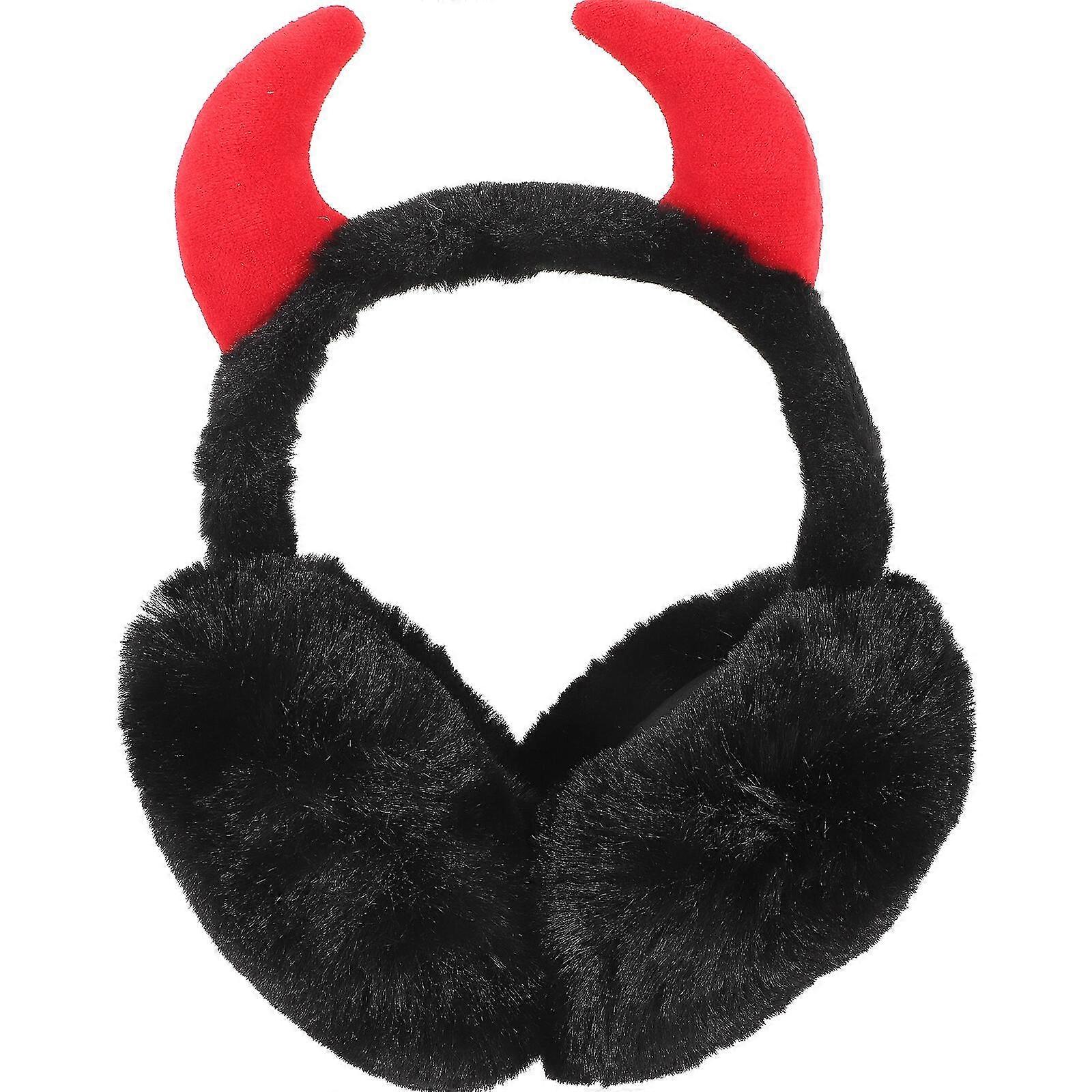 Cuffie invernali Adulti Cuffie Cuffie Cuffie Cuffie pieghevoli Protezione auricolare Corno Cuffie per esterni Nero