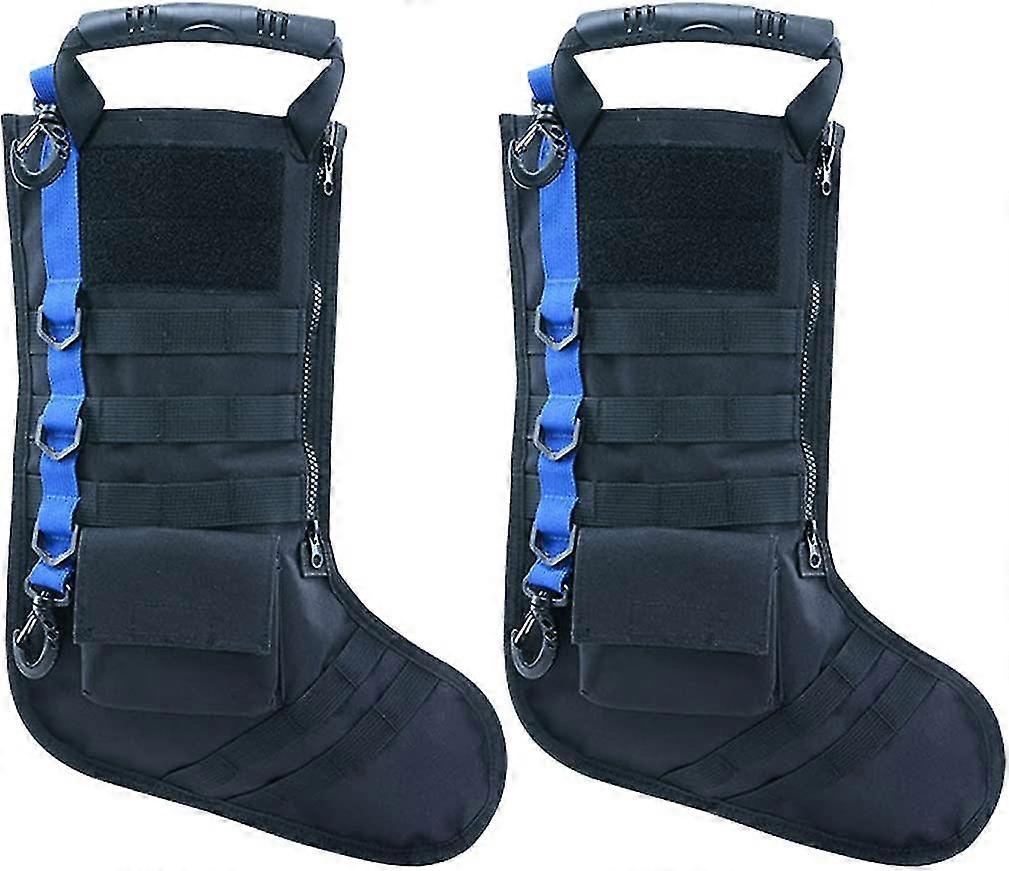 2 Pcs Tactical Christmas Xmas Stocking With Handle Military Molle Gear