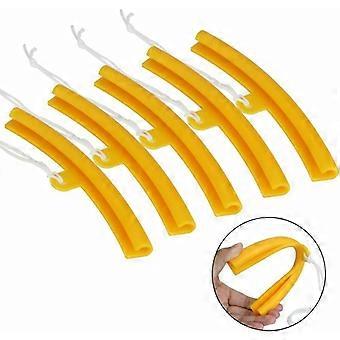 Protection de jante PCS avec trous et cordes, Protection du bord de la jante 19,5 cmOutil de protection de roue de jante de 1,6 cm pour vélos de moto, démonte-pneu de vélo (orange)