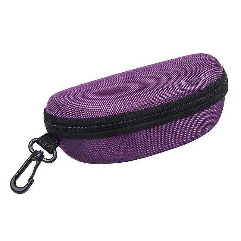 New Portable Sunglasses Case Glasses Protector Lightweight Zipper Eyeglass Shell with Carabiner
