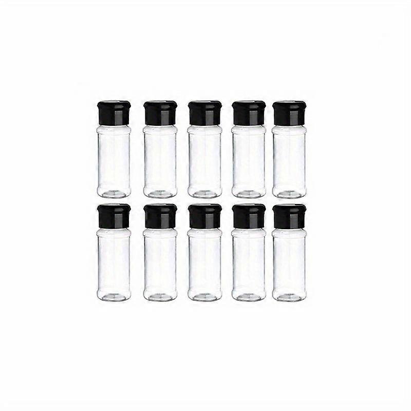 10-Piece Versatile Seasoning Shaker Kit with Secure Lids - Aesthetic Multi-Spice Dispensers for Home & Commercial Use