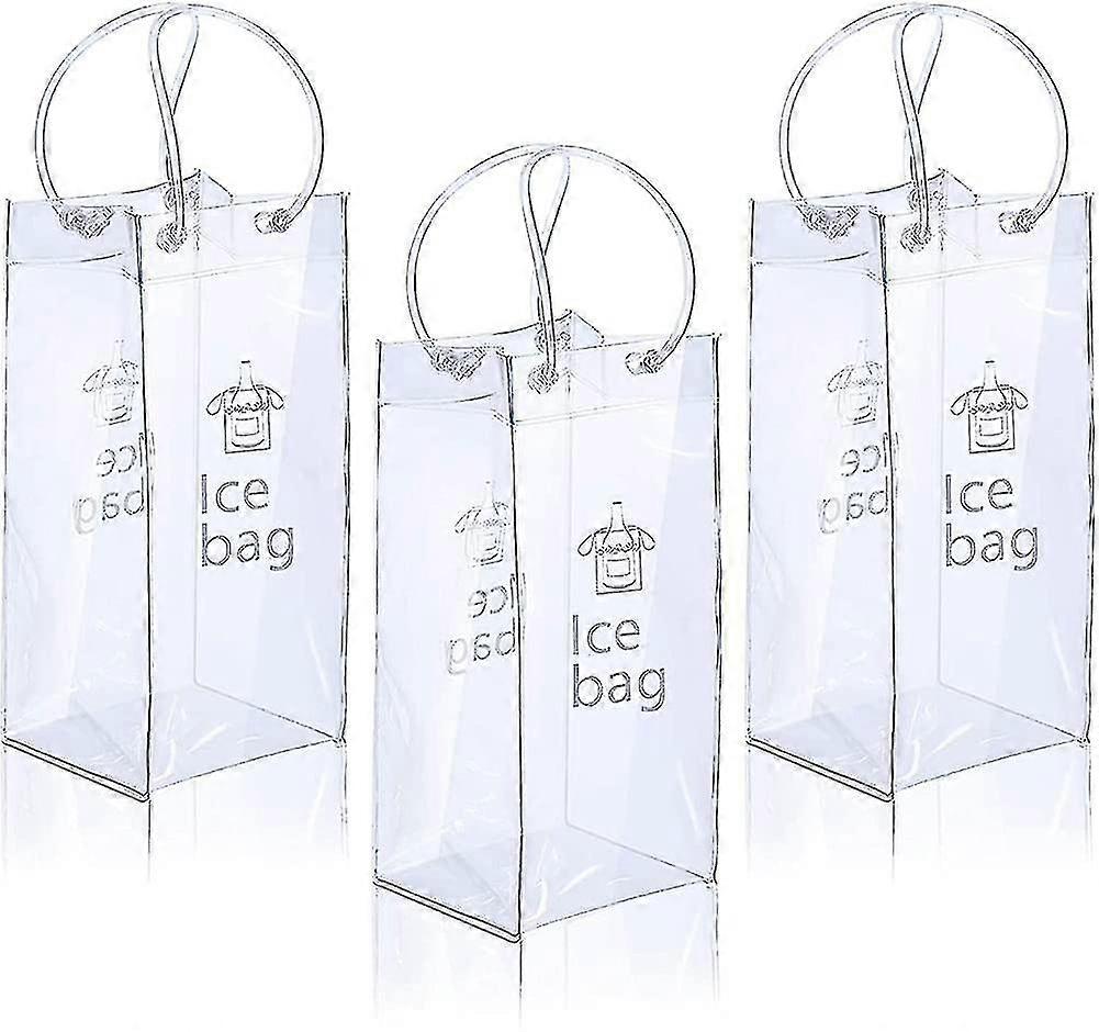 Tragbare Eisweintasche - 3 Stück Weinkühltasche mit Griff