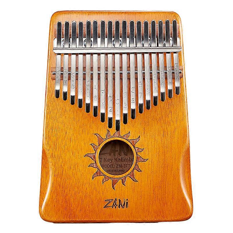 21 Key Kalimba Thumb Piano Solid Wood Keyboard Instrument with Tuning Hammers and Cloth