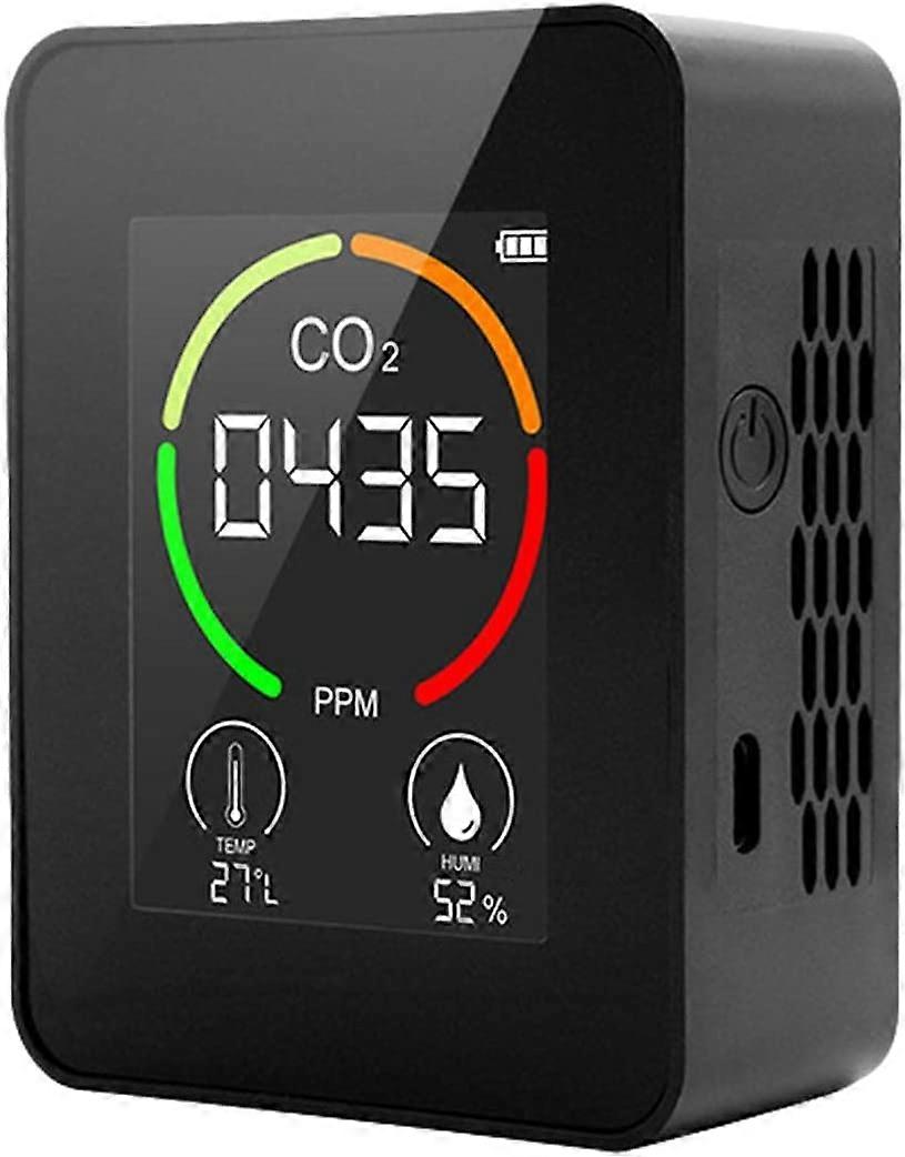 Lamptti Semiconductor CO2 Meter Indoor Air Quality Monitor Επιτοίχιος έξυπνος ανιχνευτής CO2 3 σε 1 Ανιχνευτής θερμοκρασίας και σχετικής υγρασίας για Bedro