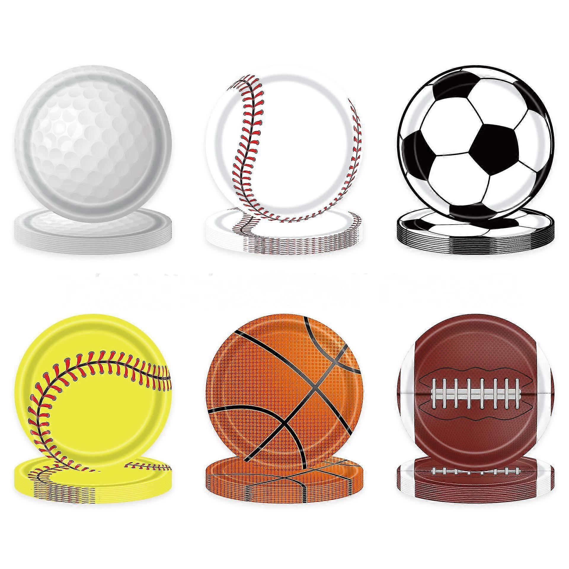 농구 접시 및 냅킨 파티 용품 농구 식기 세트 농구 파티 종이 접시 농구 생일 파티 장식 스포츠 파티