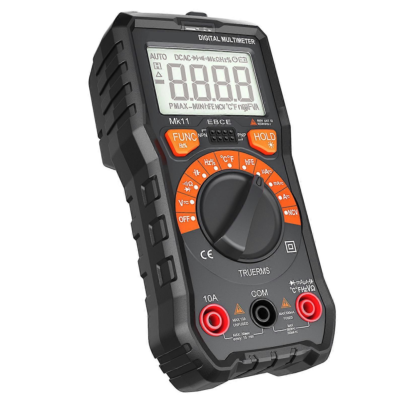 Meterk 2000 Contagens Multimétrica Digital True Rms Multi-funcional Auto Variando Sem Contato Tensão Multi Meter Dmm Voltmeter Ohmmeter Medição Ac/dc Vo