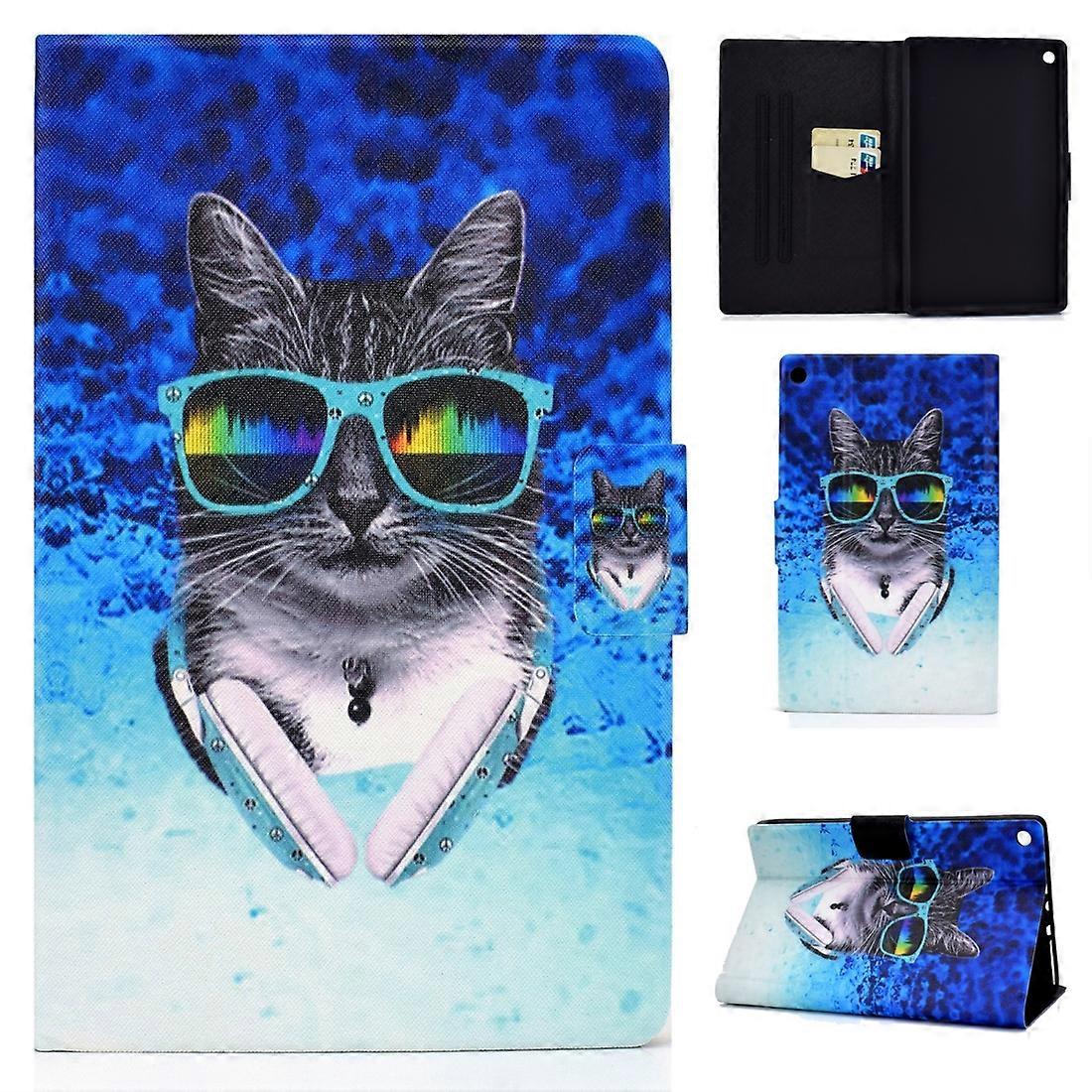 For Kindle Fire HD 10 2015 / 2017 / 2019 Leather Case