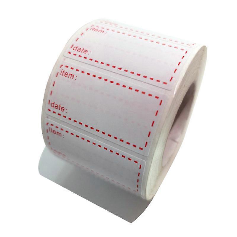 Kitchen Blank Writable Stickers Useful Category Identification Instructions Index Paste Kitchen Food Date Labels 1 Roll (500 Labels)