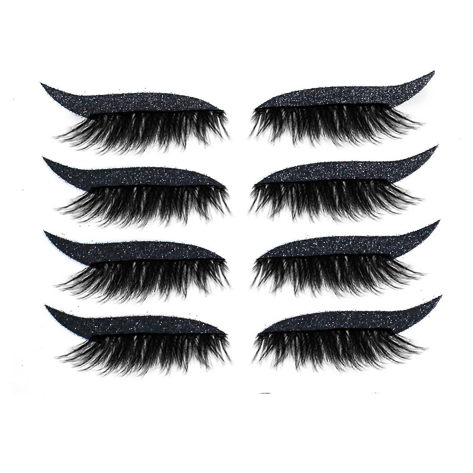 Reusable Eyeliner and Eyelash Stickers False Eyelashes Sequin Eye Shadow