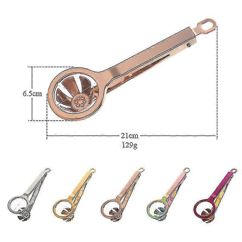 Stainless Steel Egg Cutter Hexagonal Cutting Cooked Egg Tool Separator Fancy Egg Cutter Kitchen Tool
