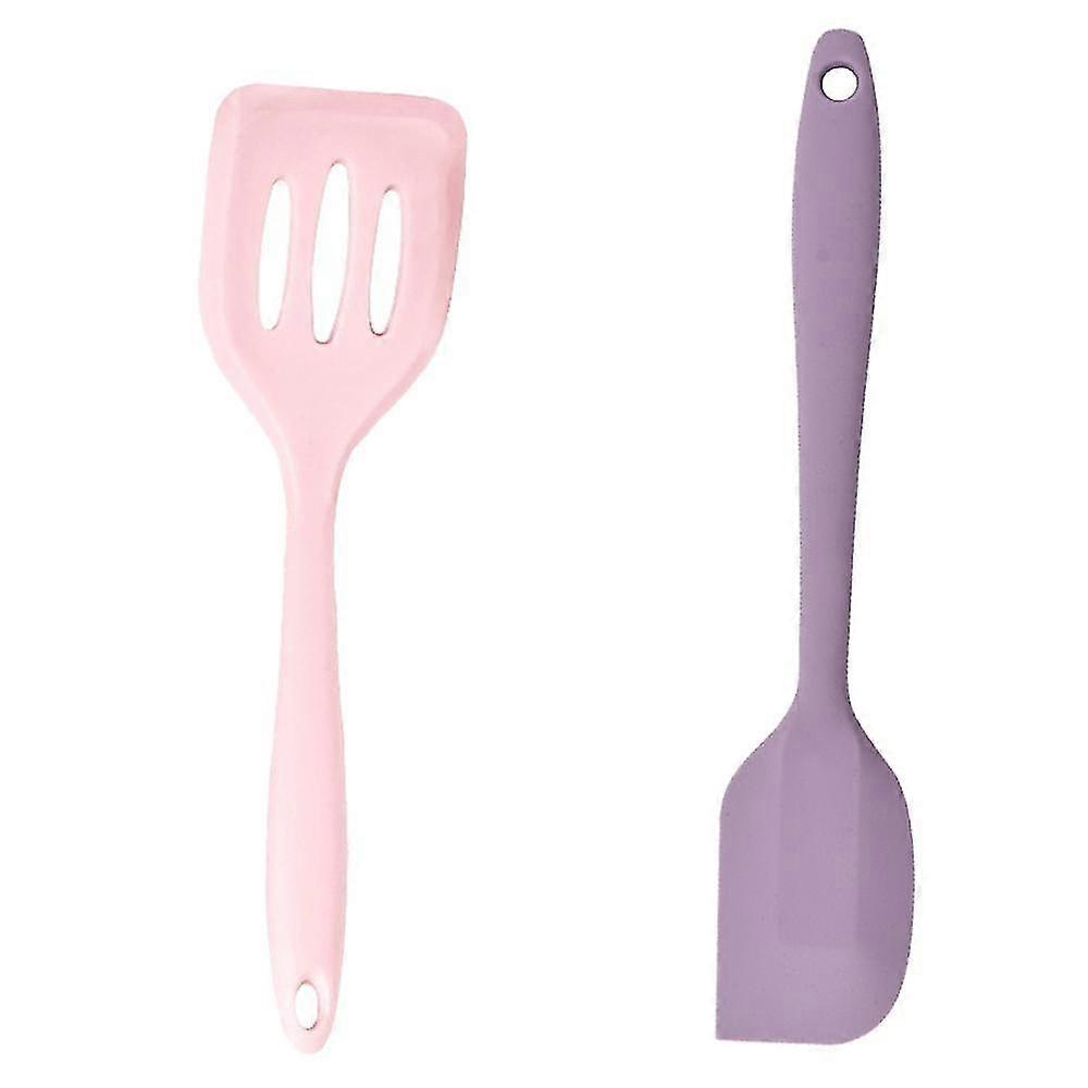 2 Piece Mini Kitchen Utensil Set- Silicone Kitchen Tools Spatulas