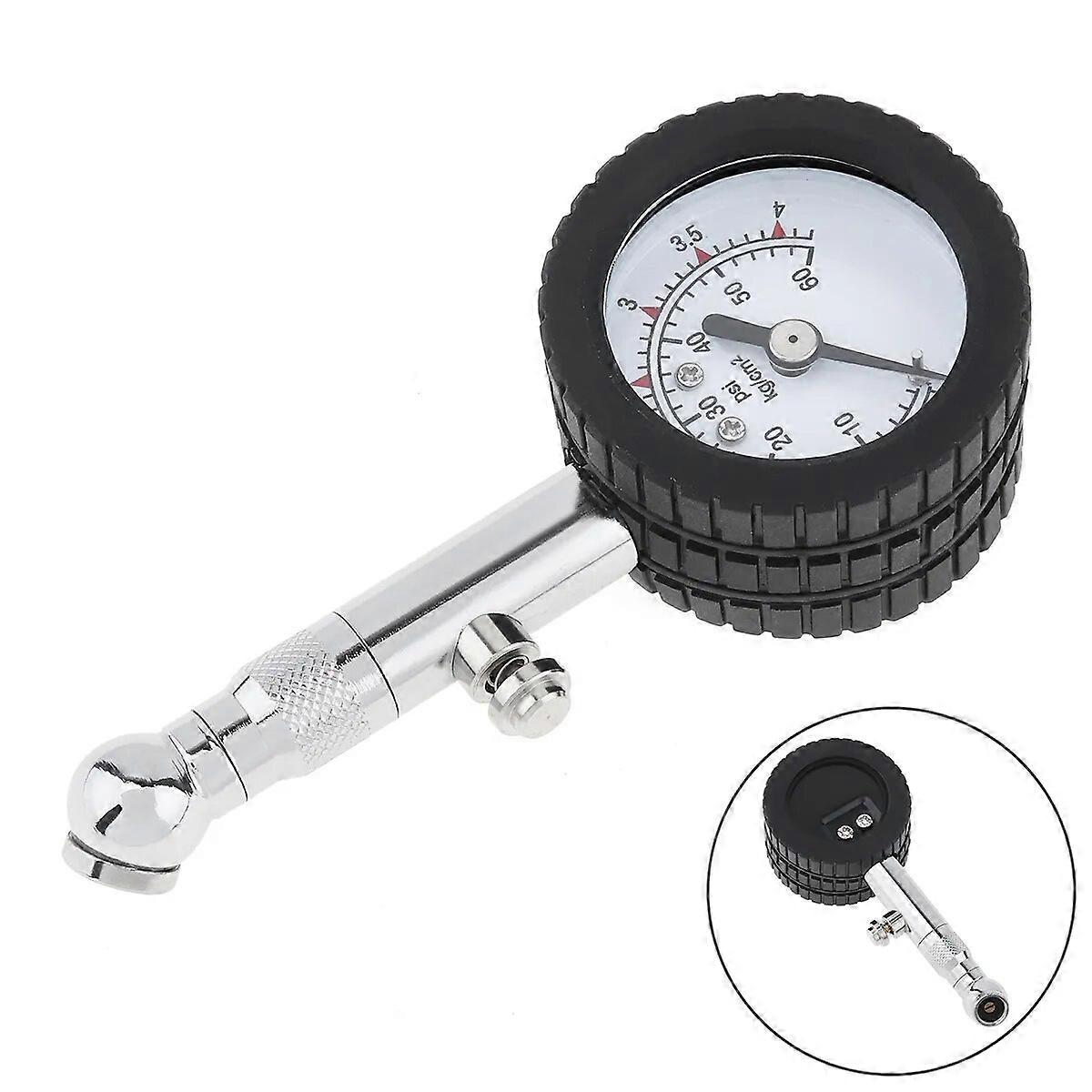 Portable UNIT YD-6025 Accurate Automobile Car Tire Air Pressure Gauge Tester 0-60PSI Dial Meter for Vehicle