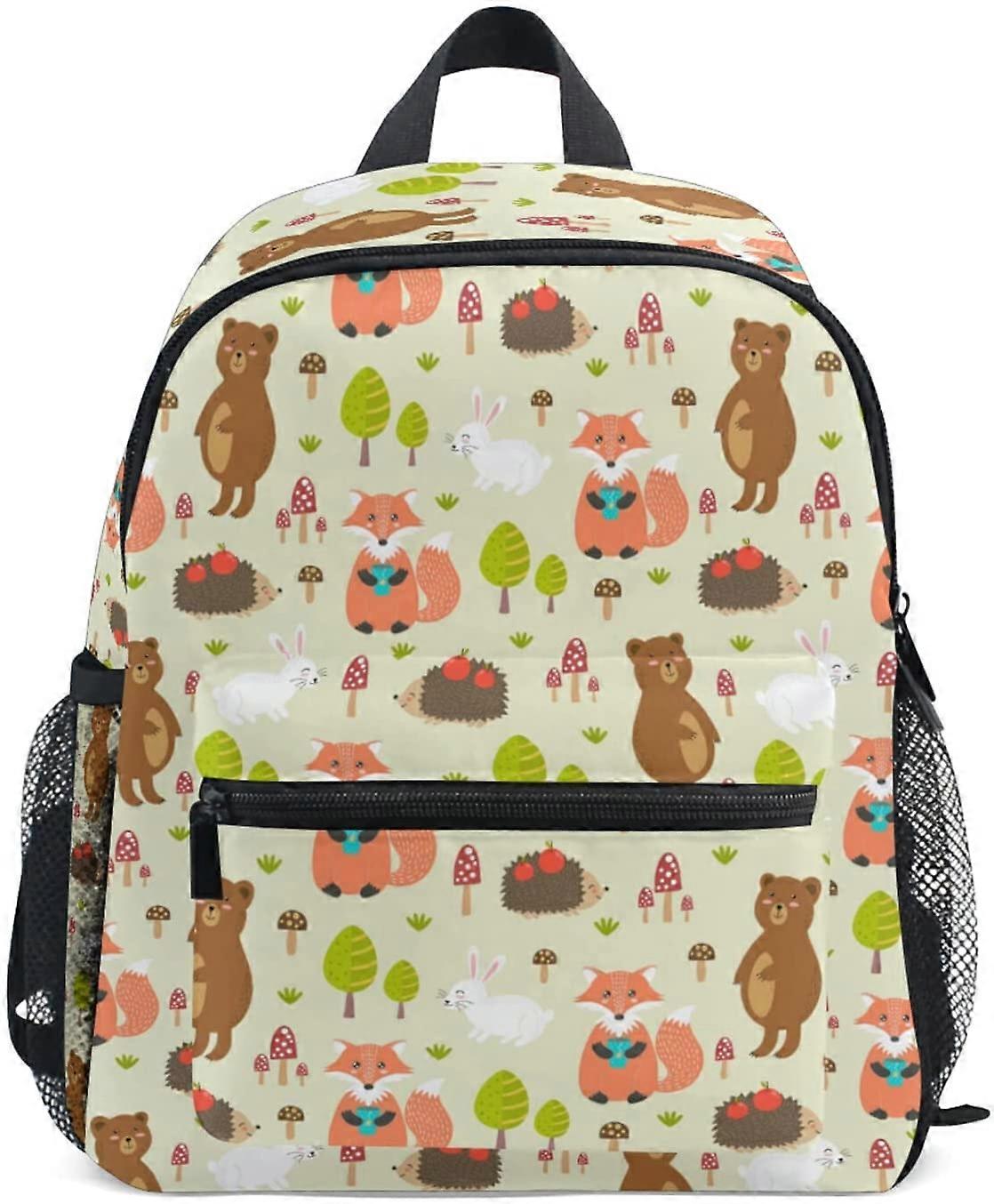 Travel Lightweight Kids Bear Print Backpack