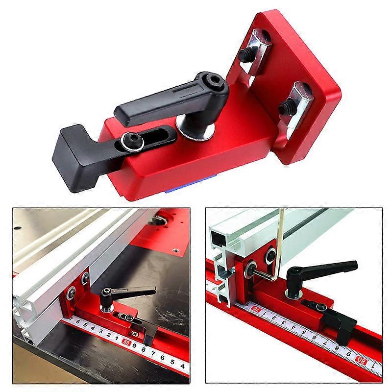 T Slot Fixture Miter Track Stopper 45 Type Miter Track Stopper Block, Woodworking Track Trunk Connector, Locating Brackets, for Wood Milling