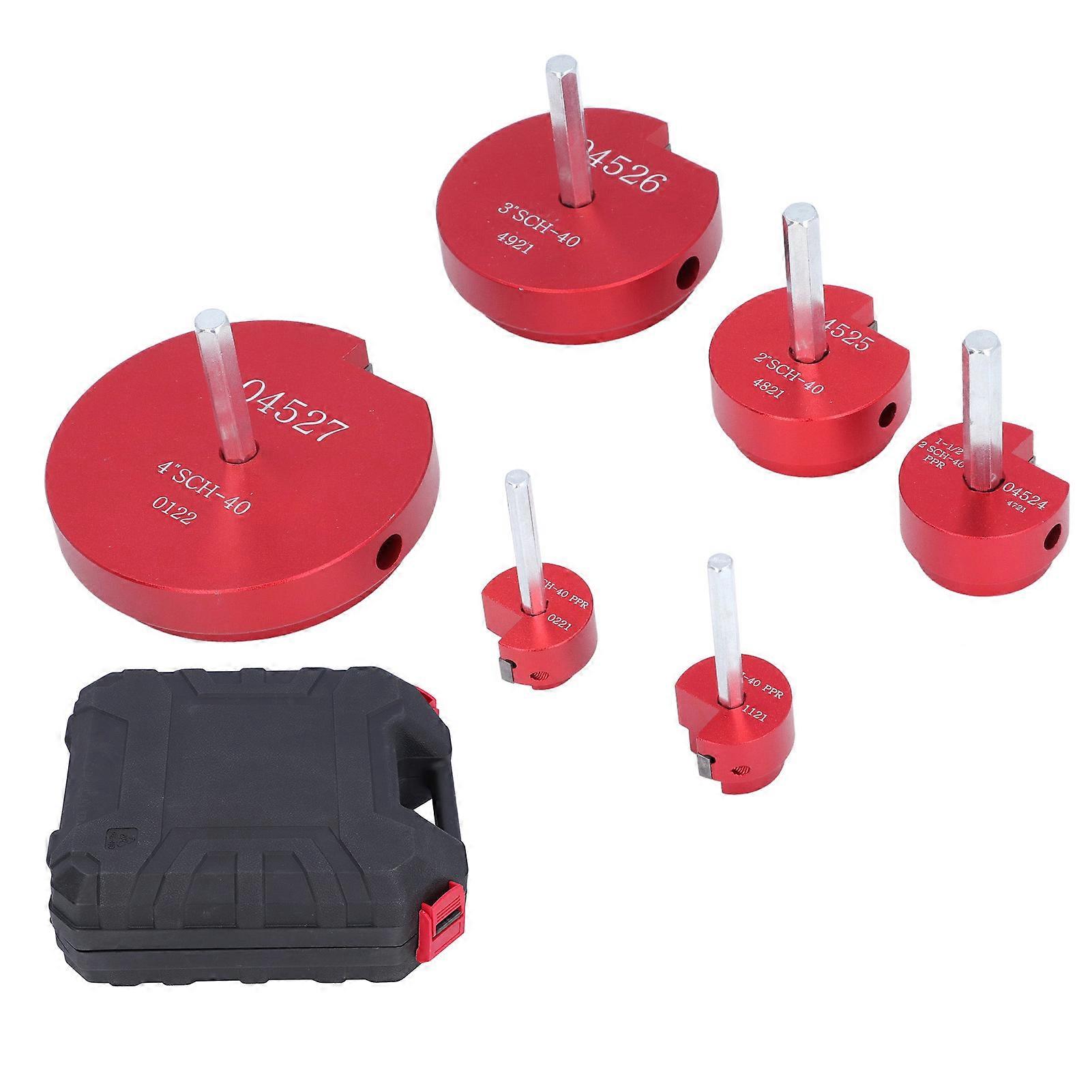 6Pcs PVC σωλήνας Reamer σετ κοπής εργαλείο κοπής αργίλιο τοποθέτηση υποδοχή Saver 3/4in 1in 1-1/2in 2in 3in 4in για 1/2in τρυπάνι