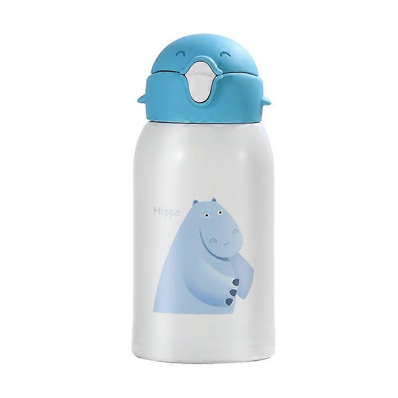 子供用ステンレス鋼断熱ウォーターボトル550ml / 18.5ozストロー付き真空断熱ボトル