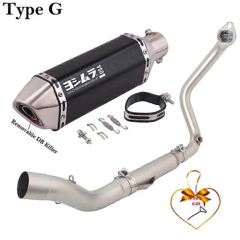 Komplettes Escape-System für Zontes-Motorräder, modifiziertes Auspuffrohr, DB Killer-Schalldämpfer, GK350, GK350R, GK 350, X S T