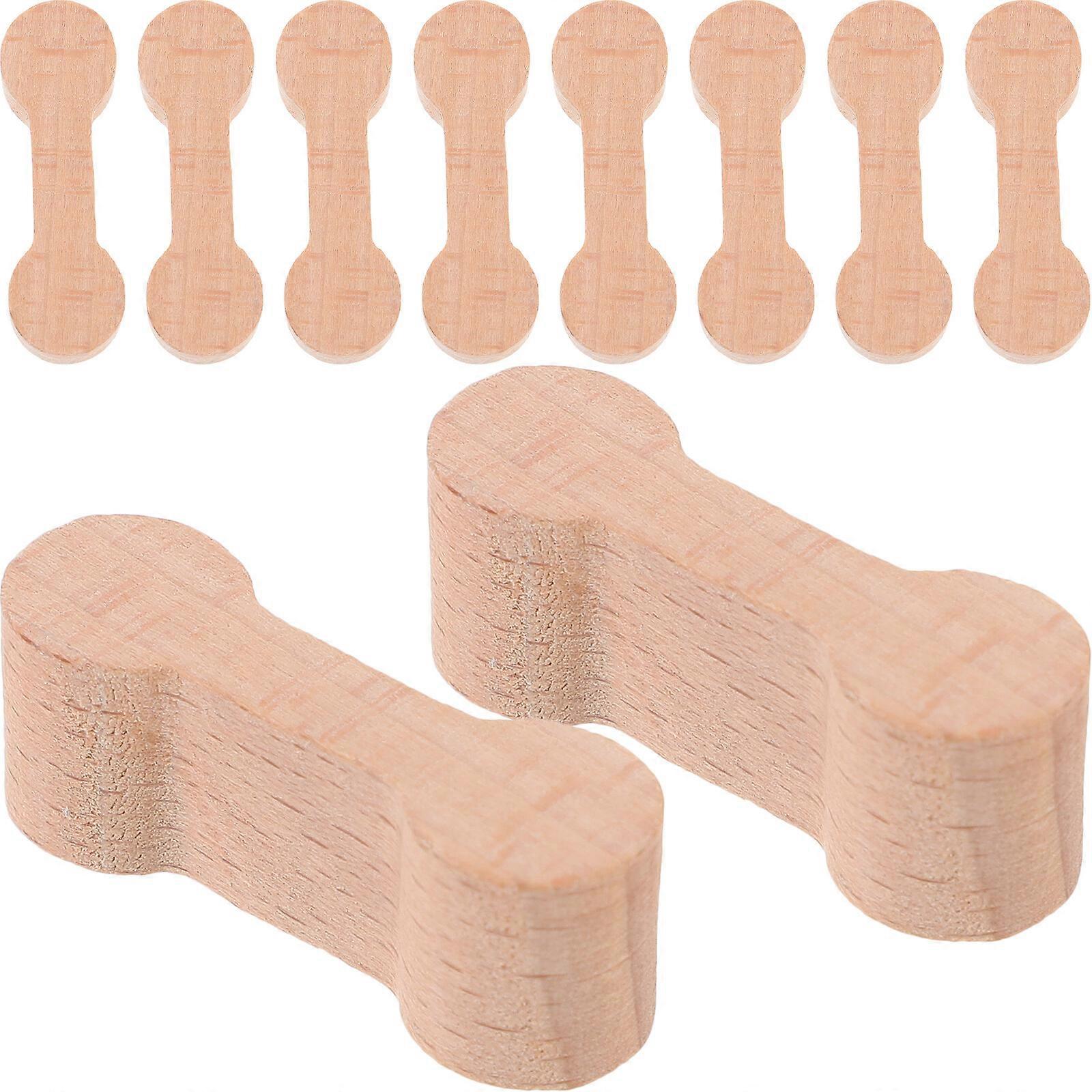 10 stk. togskinnekoblinger, togskinnekoblinger i tre, togskinnedeler