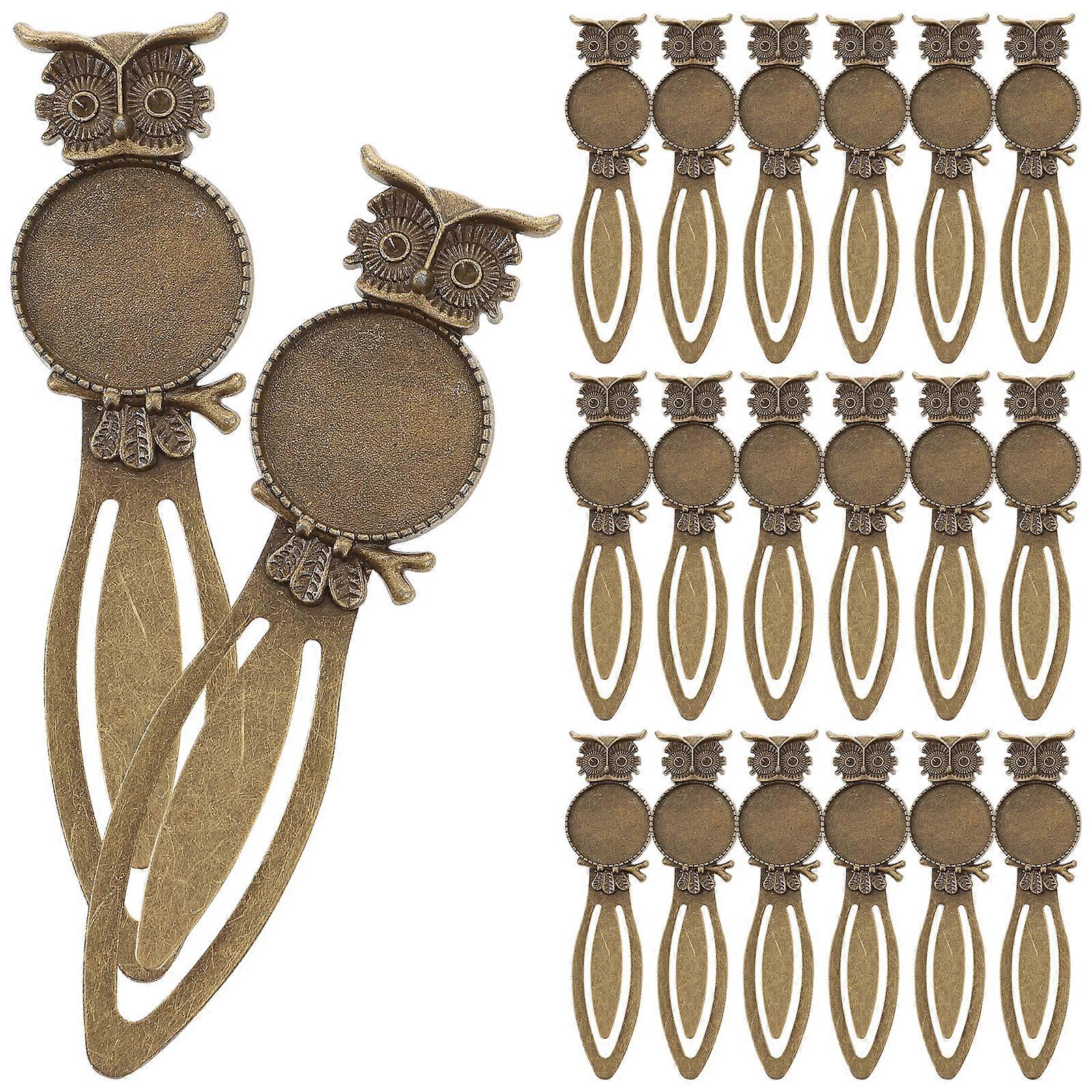 20pcs Unique Bookmarks Adorable Owl Shape Bookmarks Delicate Gift Bookmarks