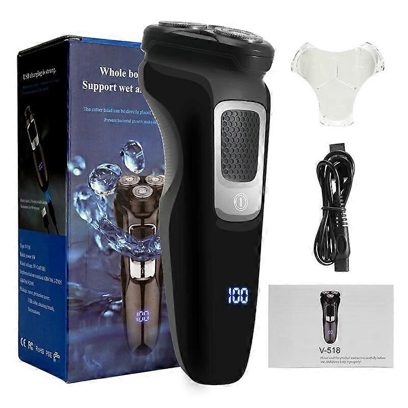 Electric Shaver 3D Triple Blade Floating Razor Men Shaving Machine Washable USB Rechargeable Beard Trimmer Travel Lock 100% New