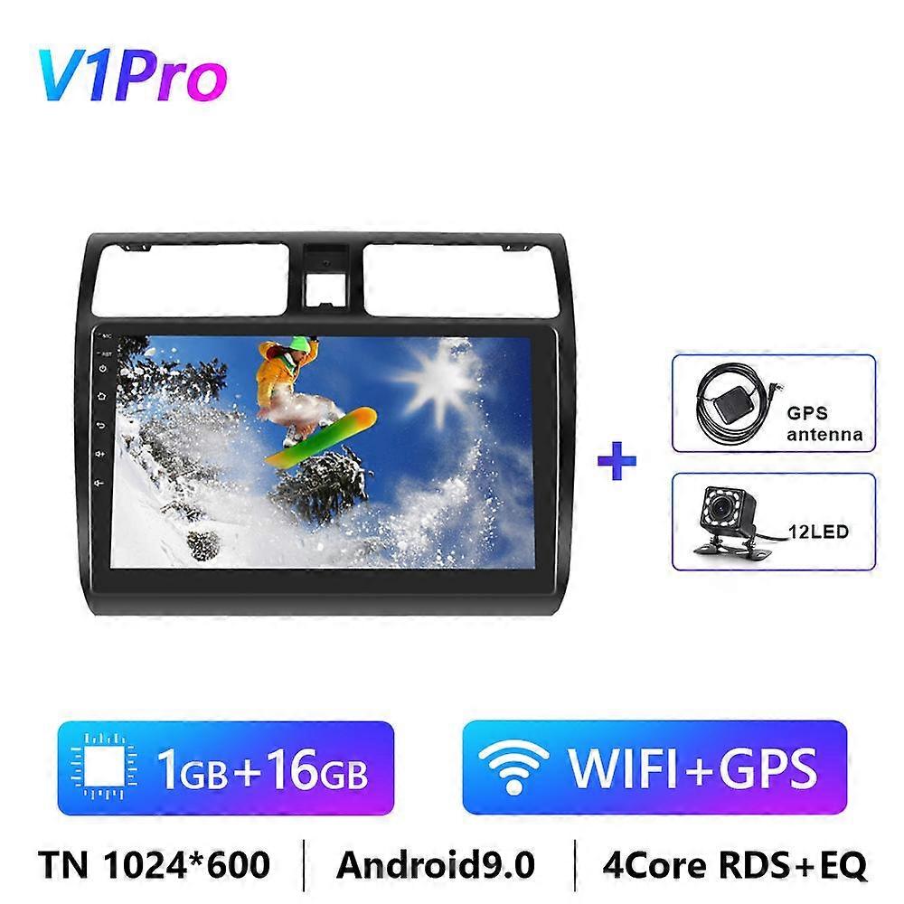 Podofo 2din Android 11 Pemutar Video Multimedia Radio Mobil untuk Suzuki Swift 2005-2010 Carplay Navigasi GPS Stereo Autoraido DSP