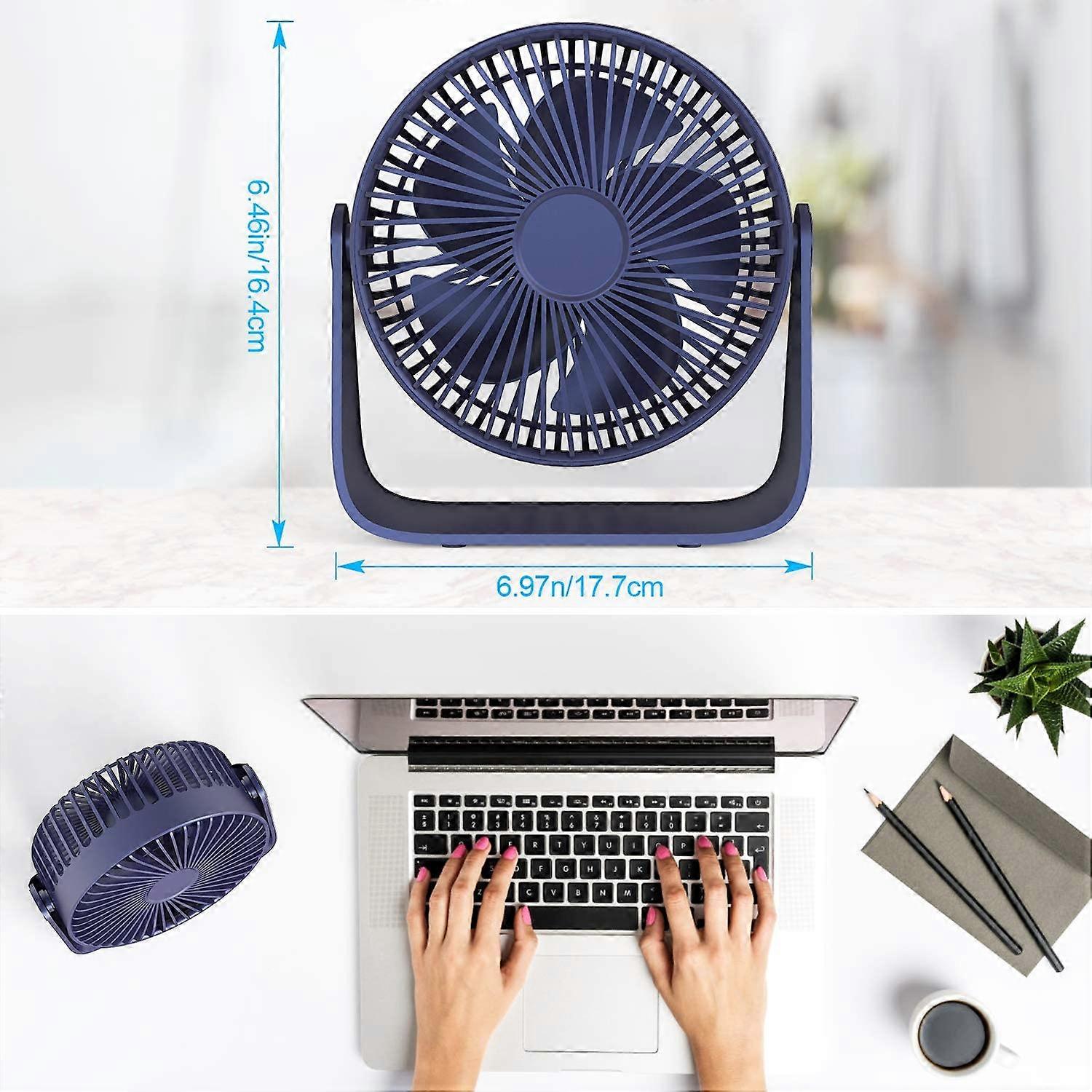 Mini fan, blue