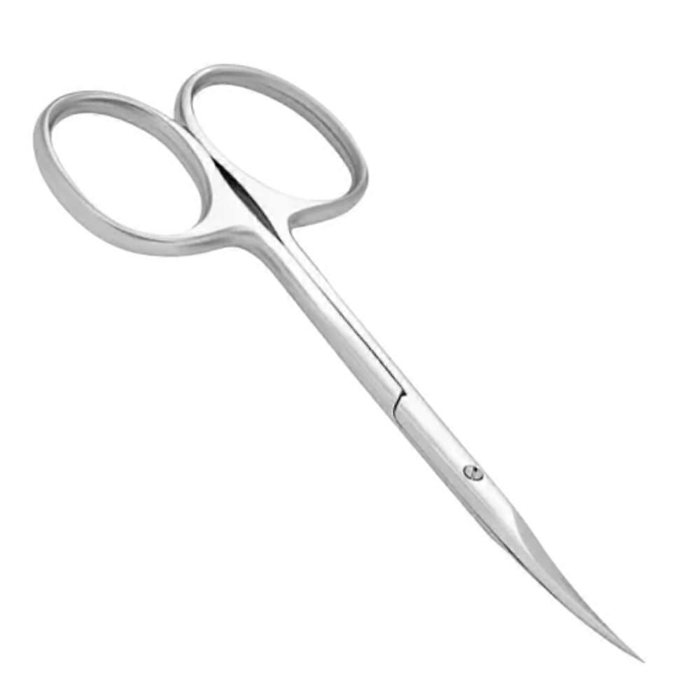 Cuticle Nail Scissors Sharp Curved Multi-Purpose Stainless Steel Beauty Scissors Manicure Cutter for Nails Eyebrow Eyelash