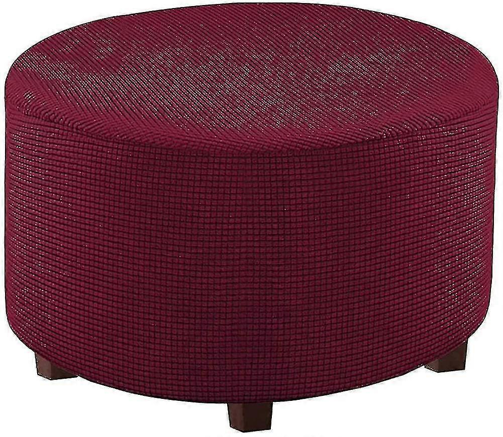 Round Slipcover Footstool Protector Covers Storage Stool Covers Stretch