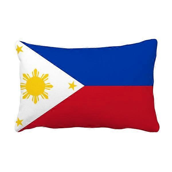 Philippines National Flag Throw Pillow