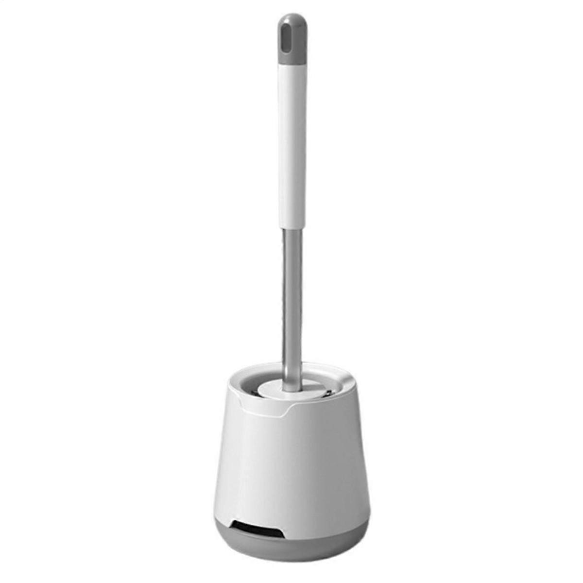 Toilet Brush and Holder Set Soft Bristle Toilet Scrubber Brush Toilet Bowl Scrubber Bathroom Cleaner Brush for Home