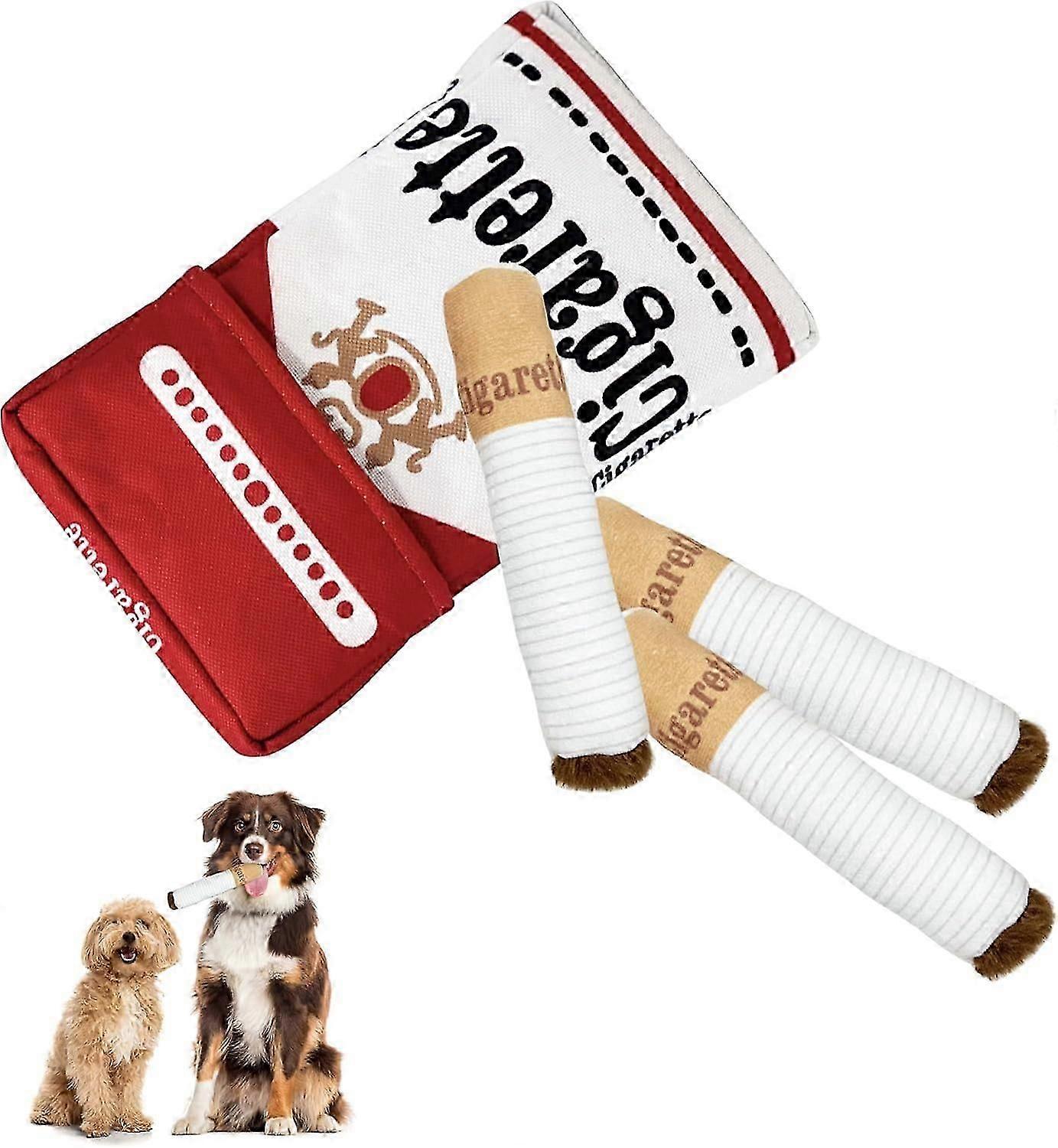 İnteraktif Giggles Köpek Oyuncakları Komik Sigaralar Köpek Oyuncak Gıcırtılı Puro Pet Oyuncakları