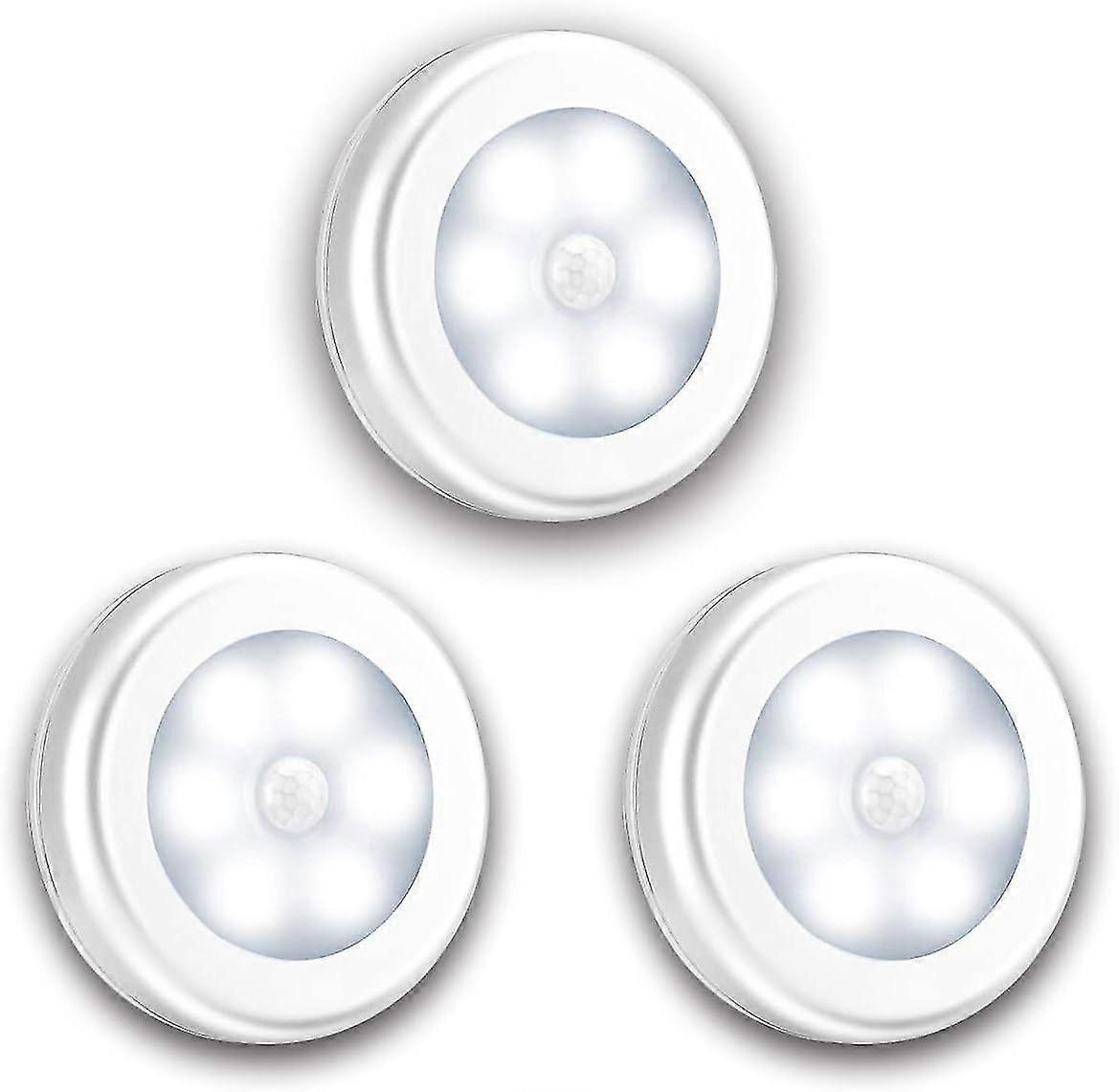 Motion Sensor Lights, 3 Pack Upgraded Version Led Night Lights, Motion Sensor Light Indoor Battery-powered, Closet Lights Stair Lights, Wall Lights Fo