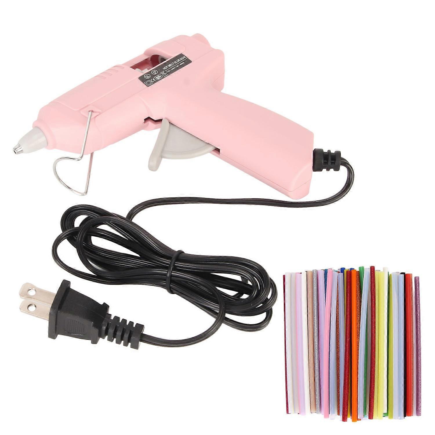 Hot Glue Machine Fast Preheating High Power Small Hot Melt Glue Machine with 100 Glue Sticks for DIY