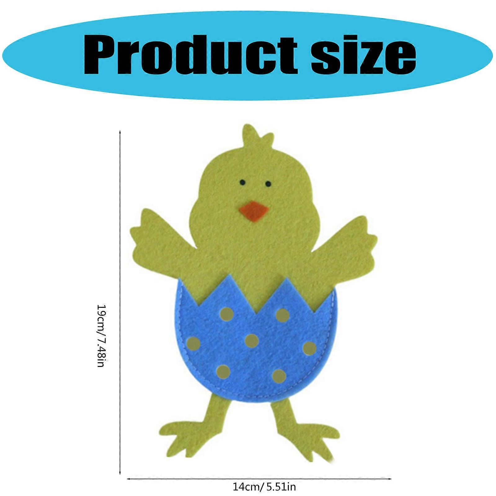 Set Of 4 Easters Chick Silverware Holders Eleagnt Easters Chick Utensils Storage Sleeves For A Elegant Dinner Setting  Purple