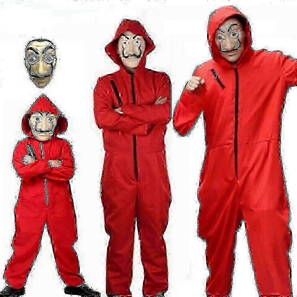 Min Heist Fancy Kostym Jumpsuit Mask Z