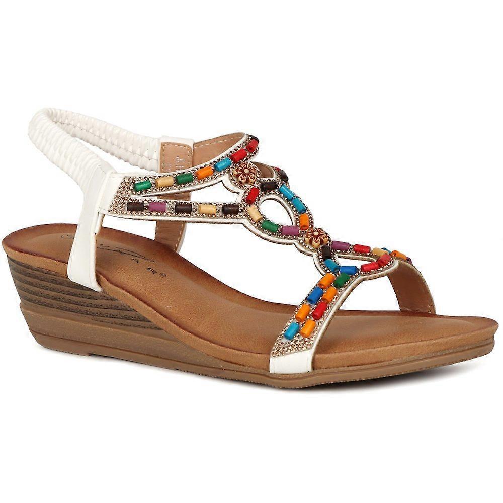 قمري (GRS) إبسوم صندل نسائي بكعب إسفين