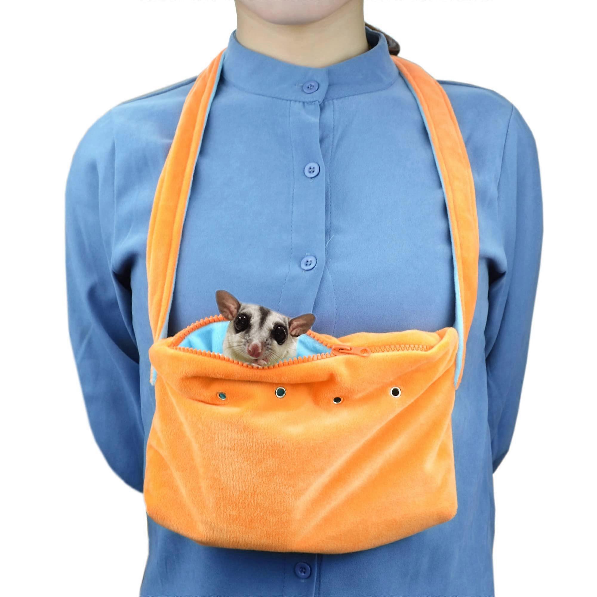 Sugar Glider Bonding Pouch Carrier Sling for Small Pets, Soft Fabric, Adjustable Size, Ideal for Gliders, Ferrets, Rats, Hamsters