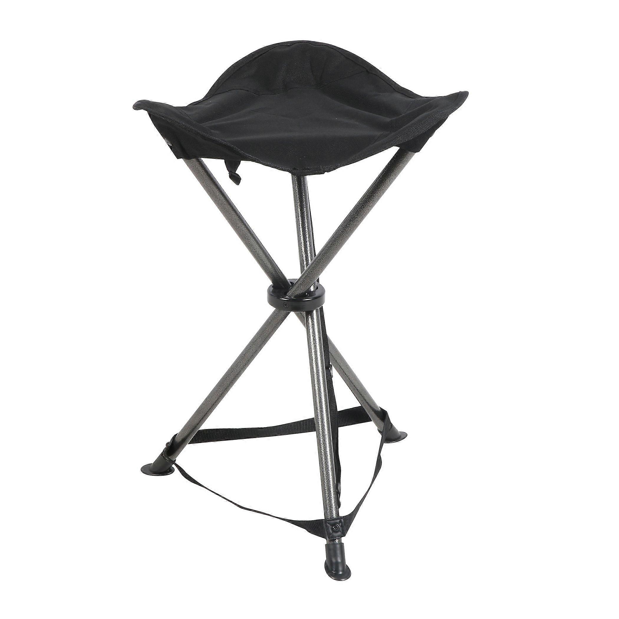Folding tripod stool for outdoor camping and fishing with a load capacity of 225 pounds