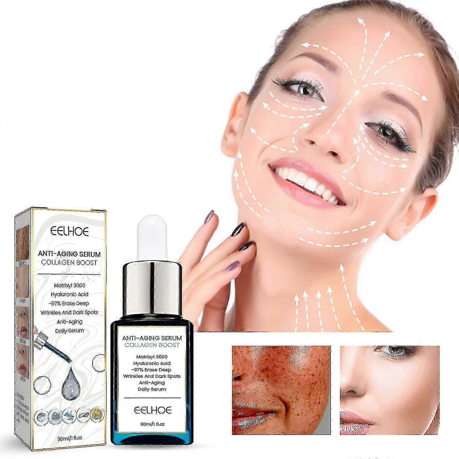 1pc Collagen Anti-aging Essence Dilutes Fine Lines Collagen Anti-aging Restructuring Enhances Anti-a