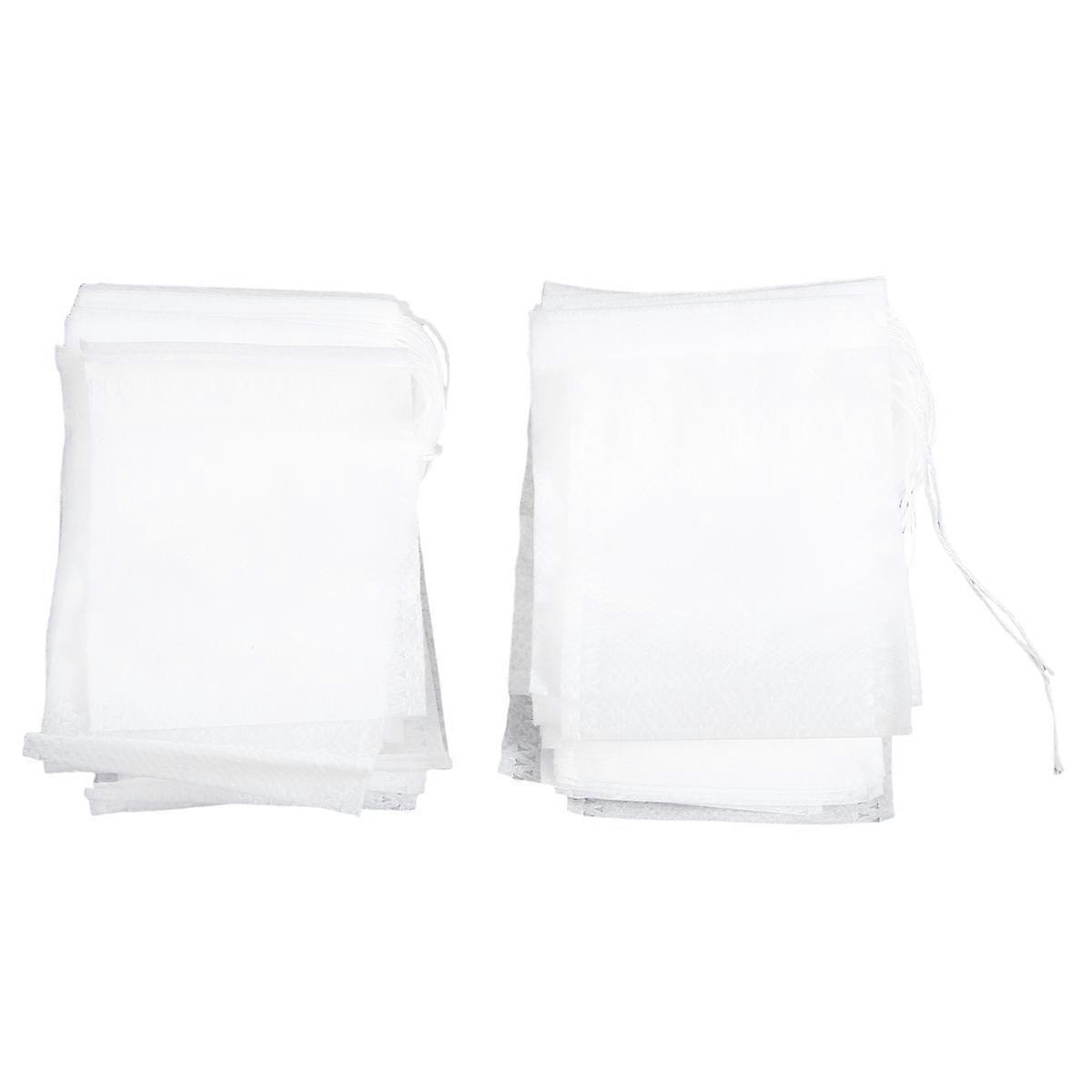 100 Pcs   Empty Tea Bag String Heat Seal Filter Paper