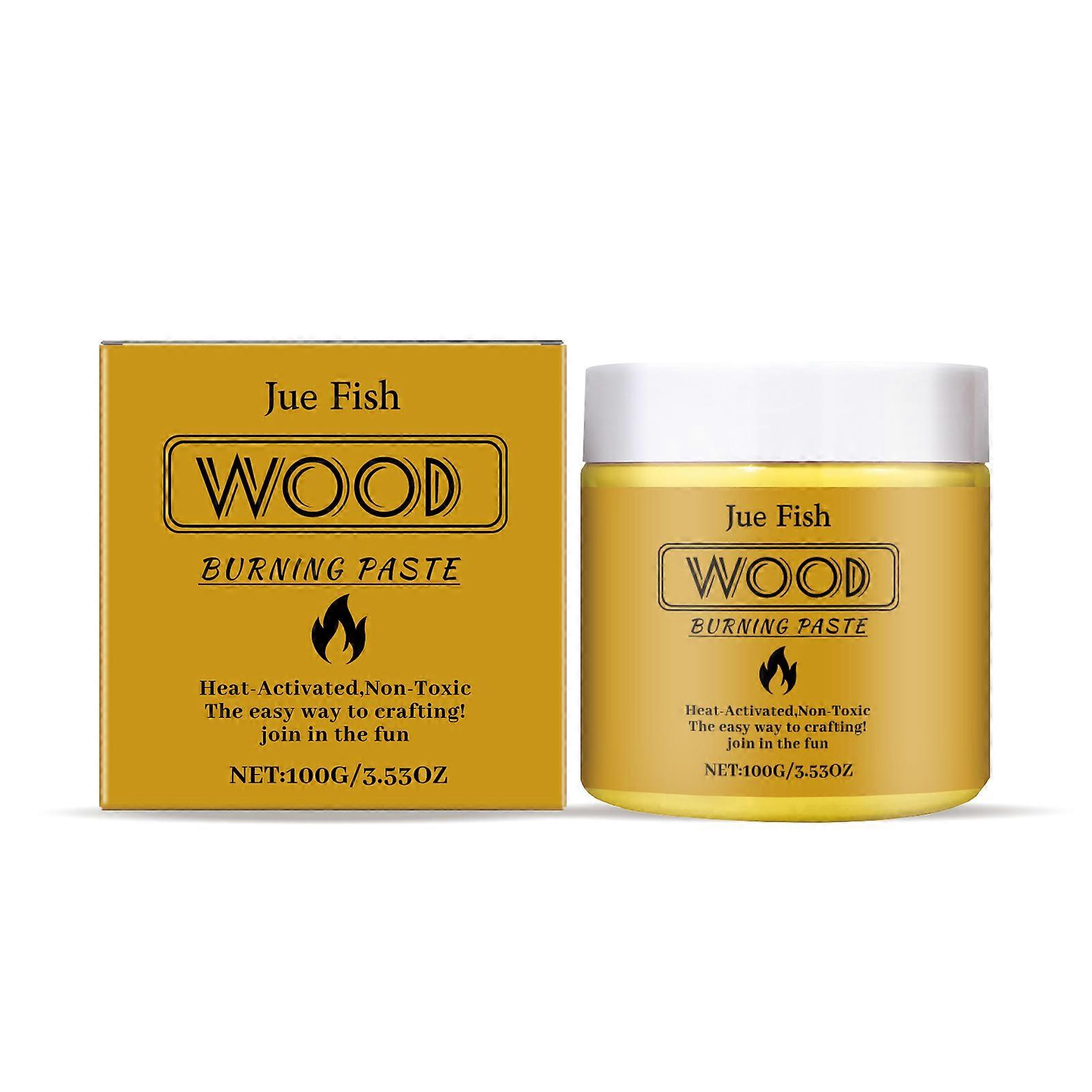 2025 Latest Model  Jue-Fish Wood Burning Paste Diy Pyrography Wood Burning Paste