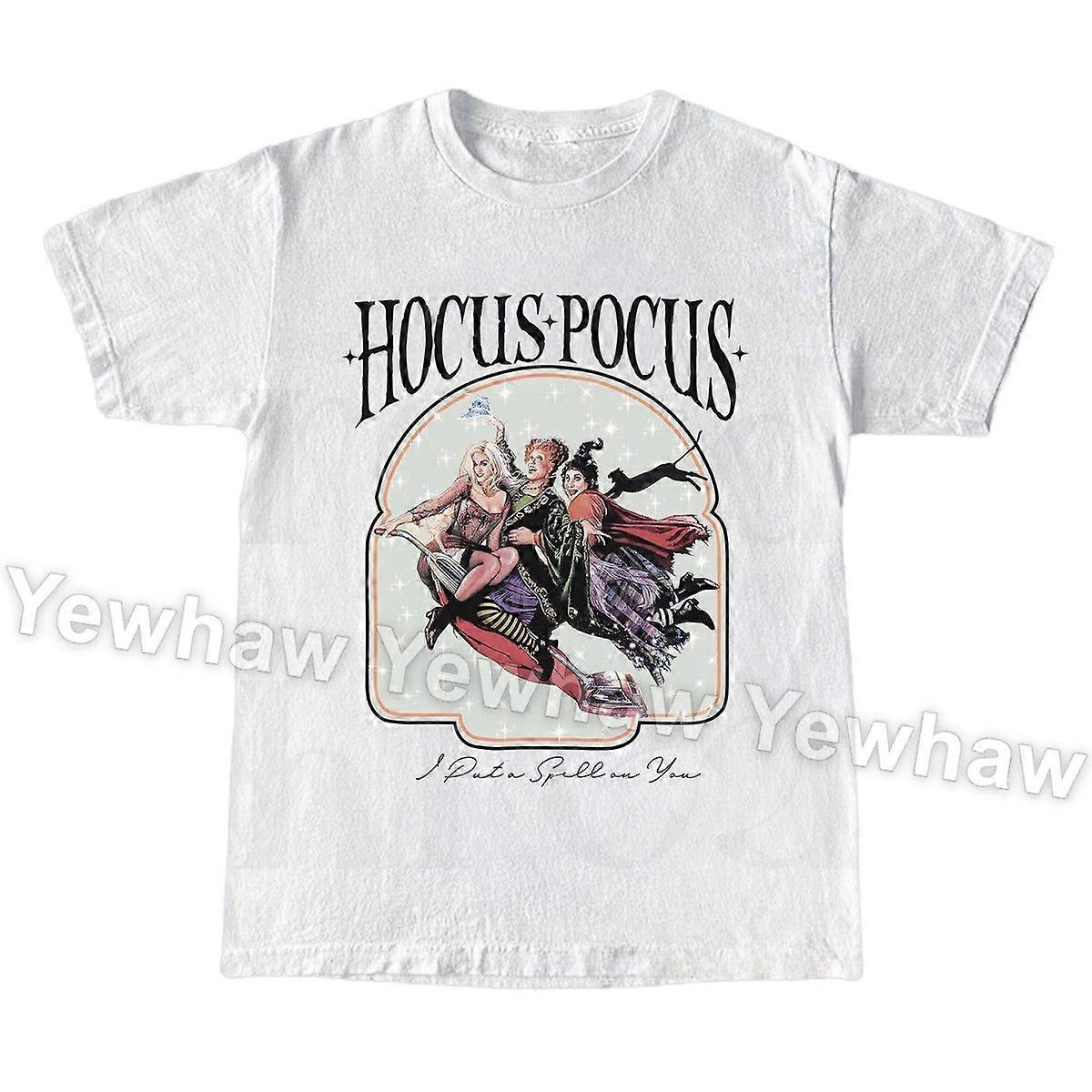 ヴィンテージホーカスポーカスTシャツ、サンダーソンシスターズハロウィンパーティーグラフィック、レトロな魔女ミームTシャツ