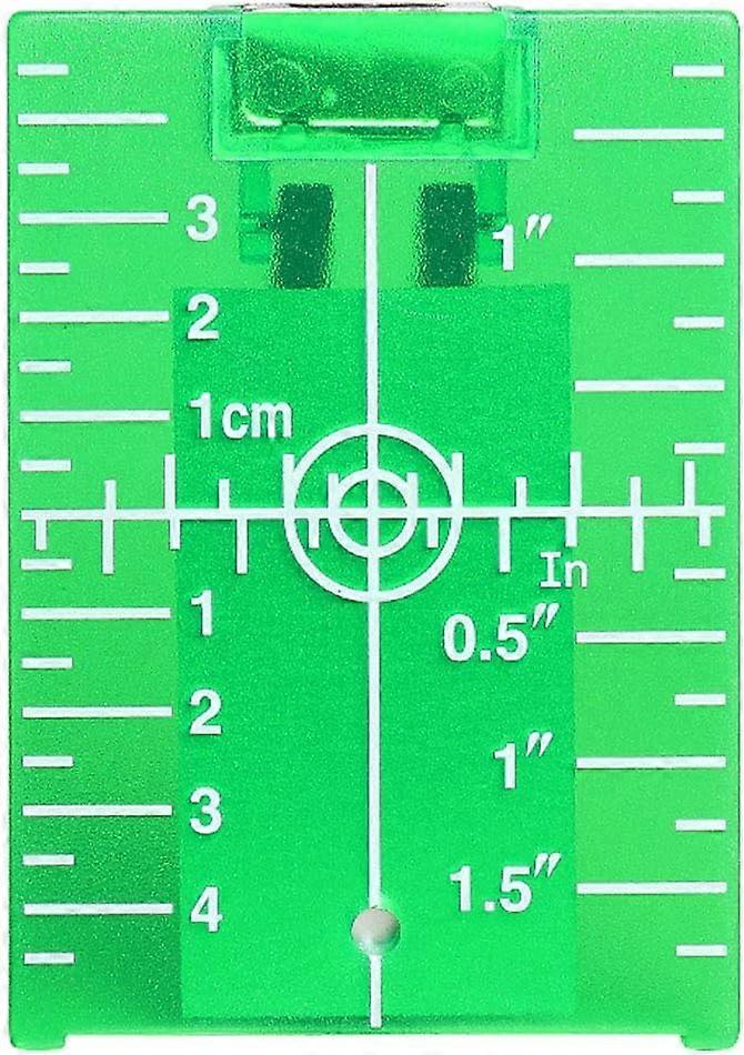Laser Alignment Tool with Target Plate Card, Magnetic Attachment for Enhanced Visibility Universal Usage with Measurement Scale