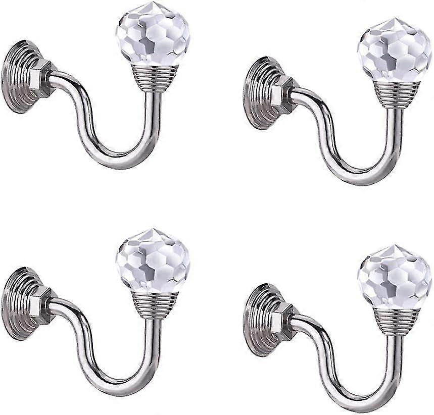 4 stuks crystal gordijn holdbacks haken drapery tiebacks kwast houder
